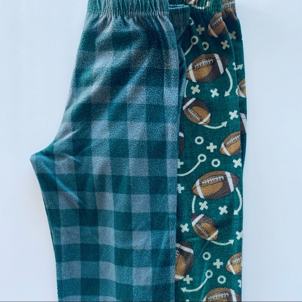 Football and Fall Flannel Pajama Bottoms Size 6/8